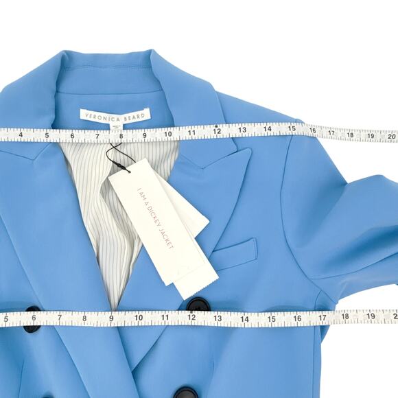 VERONICA BEARD Empire Dickey Jacket in Cornflower 2 - Picture 8 of 10